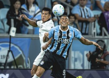 Lance do jogo entre Grêmio e Atlético-MG