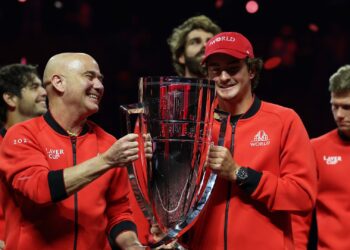 Agassi e João Fonseca se reencontraram no Rio Open 2026 após a Laver Cuo