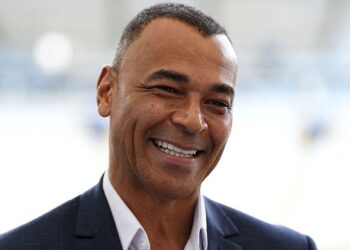 Cafu durante evento no Maracanã