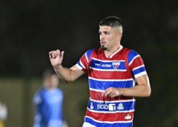 Lucas Gazal durante jogo do Fortaleza