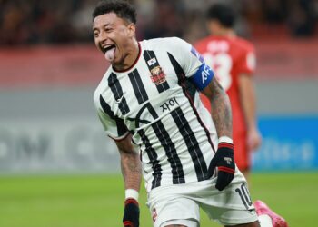 Lingard durante jogo na Coreia do Sul