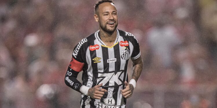 Neymar durante jogo contra o CRB