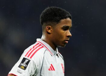 Endrick em ação pelo Lyon na Ligue 1