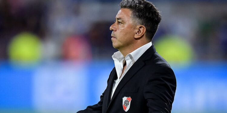 Gallardo durante jogo do River Plate