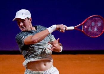 João Fonseca durante o ATP de Buenos Aires