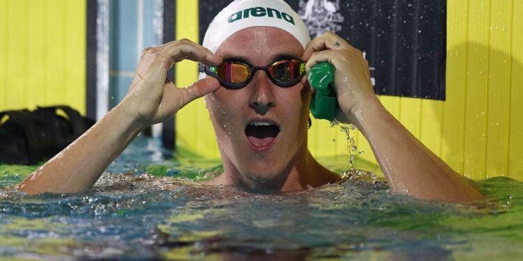 Cameron McEvoy na natação
