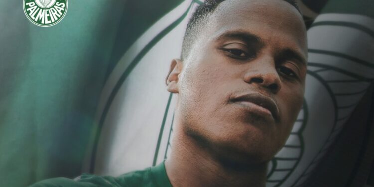 Jhon Arias em anúncio do Palmeiras
