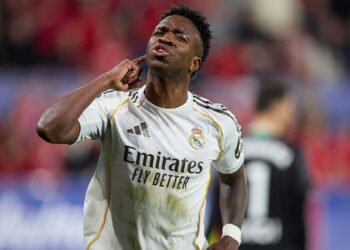 Vini Jr durante jogo de La Liga