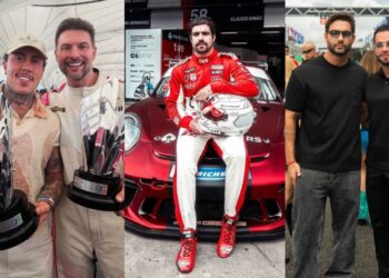 Celebridades na Porsche Cup de Interlagos
