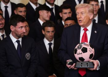 Donald Trump citou o Palmeiras durante a visita do Inter Miami à Casa Branca
