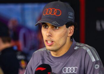 Gabriel Bortoleto comemorou os pontos conquistados no GP da Austrália de F1
