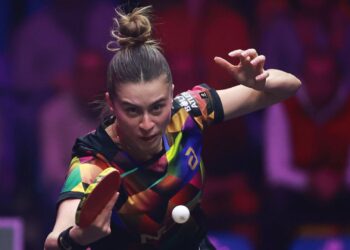 A brasileira Bruna Takahashi foi eliminada no WTT Champions
