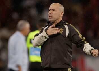 Jardim comemorou a vitória do Flamengo sobre o Cruzeiro