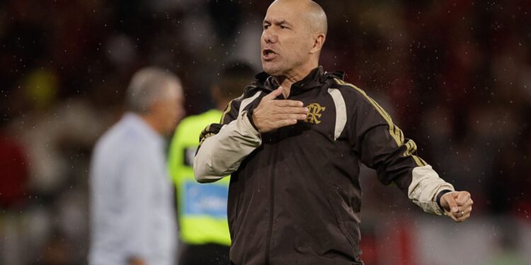 Jardim comemorou a vitória do Flamengo sobre o Cruzeiro