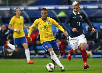 Neymar marcou um dos gols do Brasil na última vitória sobre a França
