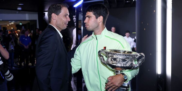 Rafael Nadal defendeu Carlos Alcaraz após derrotas recentes