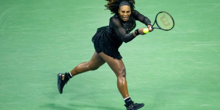 Serena Williams em ação em 2022