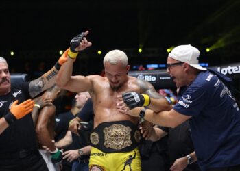 Ernane Pimenta é o novo campeão dos meio-médios do Jungle Fight - Foto: Hugo/Elevaty Esportes