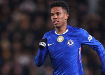 Estêvão durante jogo do Chelsea