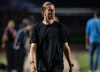 Filipe Luís durante jogo do Flamengo