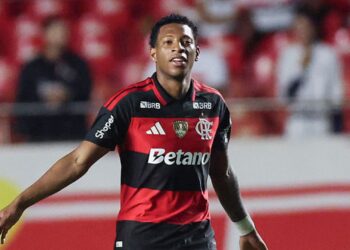 Gonzalo Plata em jogo do Flamengo