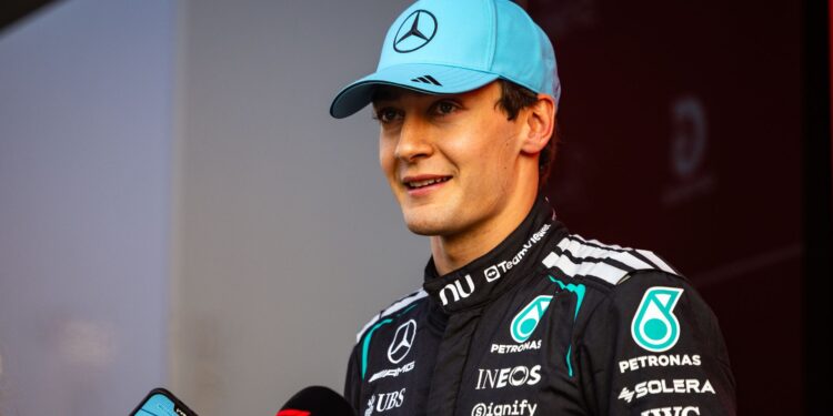 George Russell em entrevista logo após o treino no GP da China