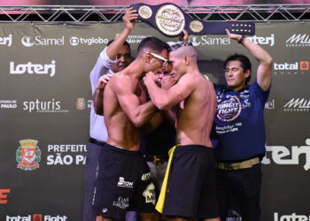 Apache e Delgado fazem duelo internacional no Jungle Fight 148 - Foto: Carlos Ventura