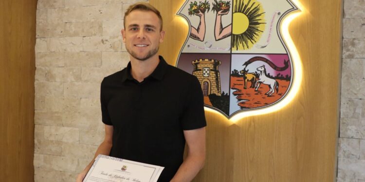 Foto de Klaus na Câmara Municipal