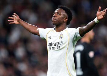 Vini Jr em jogo do Real Madrid