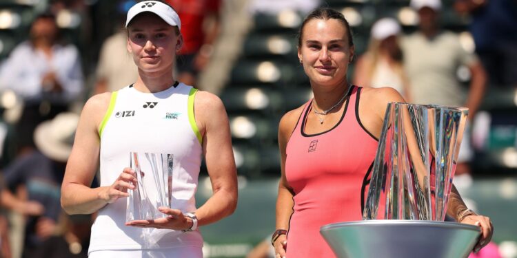 Sabalenka ficou com o título em Indian Wells