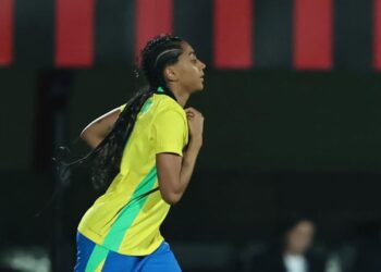 Lance de jogo da Seleção feminina
