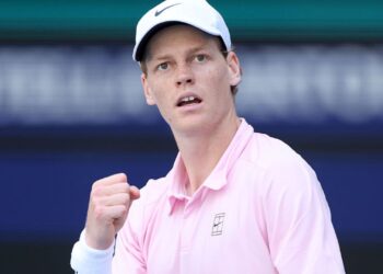Sinner em ação no Miami Open