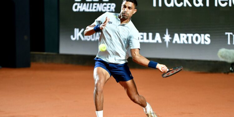 Thiago Monteiro durante participação no LA Open
