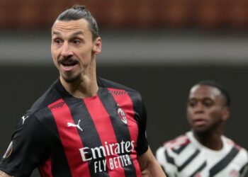 Ibrahimović durante jogo do Milan