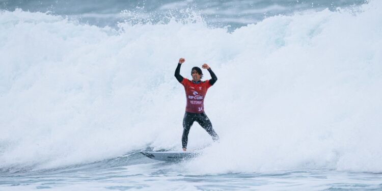 Miguel Pupo foi o primeiro brasileiro a garantir vaga nas oitavas de final em Bells Beach