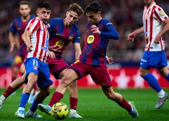 O clássico entre Barcelona e Atlético de Madrid terminou empatado em 1 a 1
