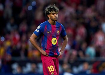 amine Yamal foi o alvo das provocações do Atlético de Madri após a eliminação do Barcelona na Champions