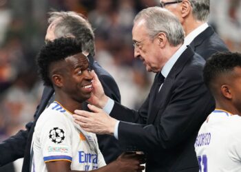 Vini Jr recebe apoio de Florentino Pérez para seguir como peça central do Real Madrid