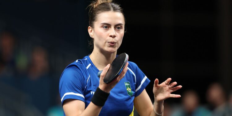 Seleção Feminina do Brasil comemora liderança invicta do grupo no Mundial de Tênis de Mesa 2026