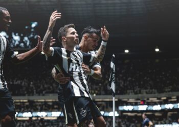 Jogadores do Atlético-MG comemorando