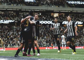 Jogadores do Atlético-MG comemorando