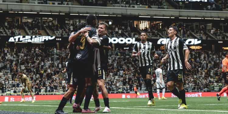 Jogadores do Atlético-MG comemorando