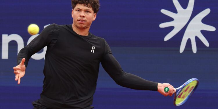 Ben Shelton em ação no ATP de Munique