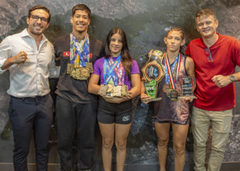 Jovens campeões foram recebidos pelo prefeito Haroldinho Jesus - Foto: Italo Dorneles