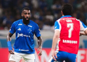 Lance do jogo entre Cruzeiro e Universidad Católica