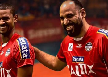 Atletas do Campina com uniforme especial