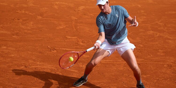 João Fonseca durante jogo em Monte Carlo