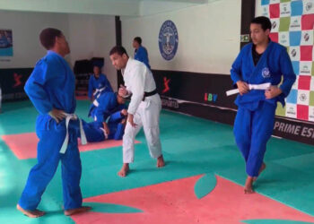 Dojo em São Januário é palco de aulas de jiu-jitsu para jovens das comunidades ao redor do estádio - Foto: Divulgação