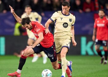 O Barcelona foi até Pamplona e venceu o Osasuna por 2 a 1 pela 34ª rodada de La Liga