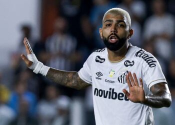 Gabigol desabafa após empate do Santos com o San Lorenzo na Sul-Americana